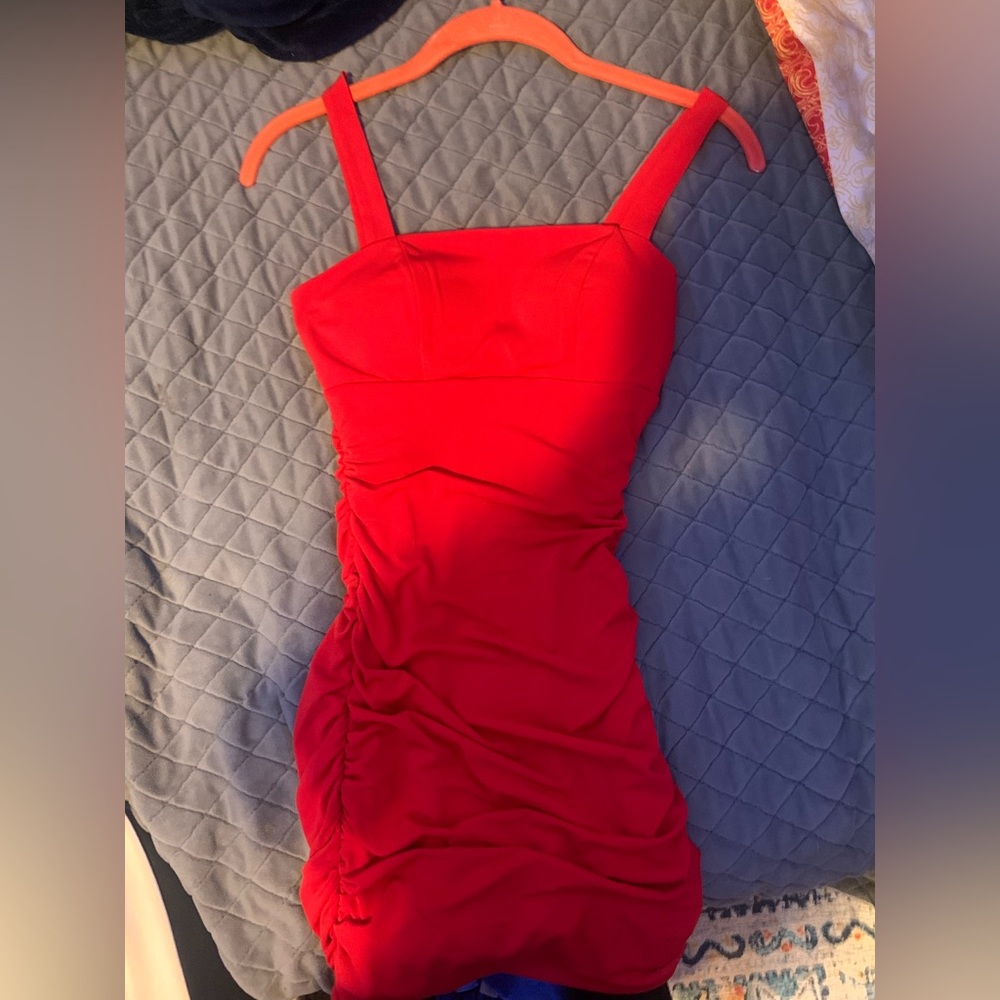 red right formal dress